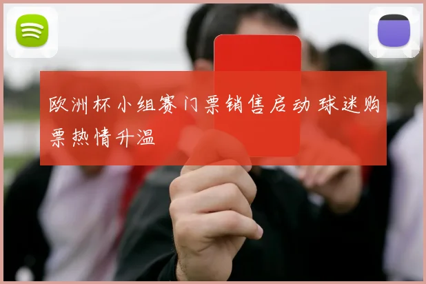 欧洲杯小组赛门票销售启动 球迷购票热情升温